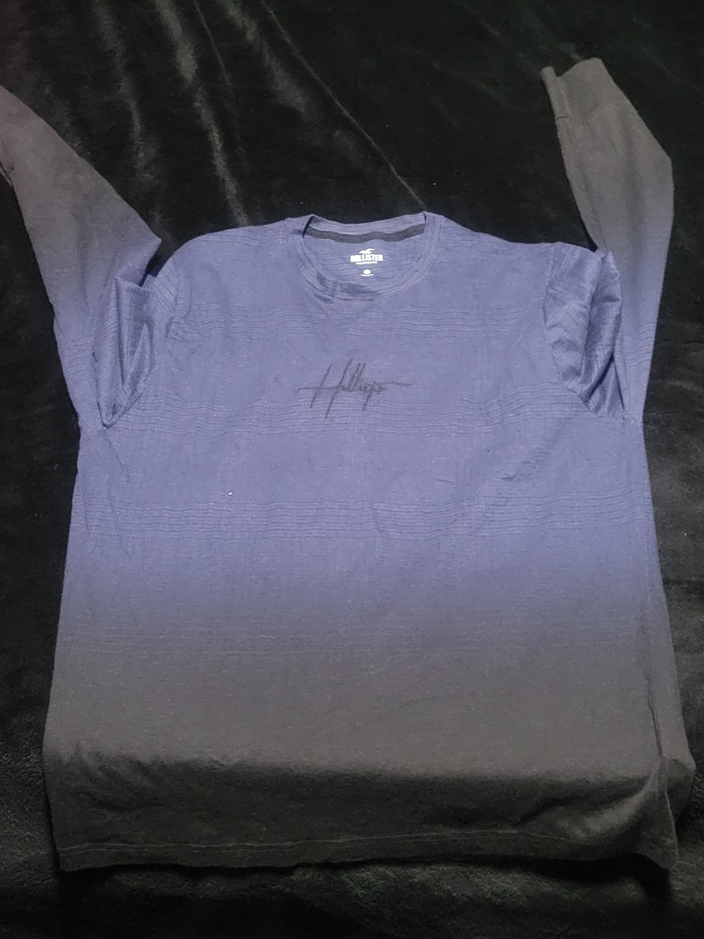 Hollister Men’s Long Sleeve Ombre Crewneck - Navy to Black